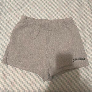 Pacsun Land Rover grey fleece high waisted sweatshorts